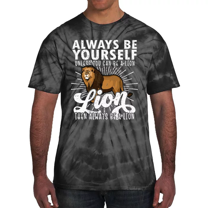 Lion Lover, Safari Animal, Zoo Animal, Funny Lion Tie-Dye T-Shirt