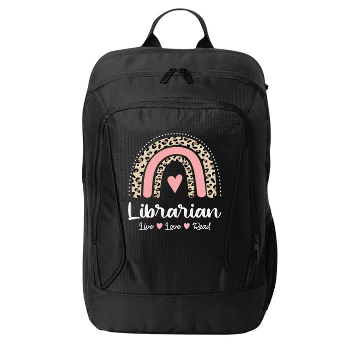 Librarian Library Squad Book Lover Rainbow Cute Literary Great Gift City Backpack