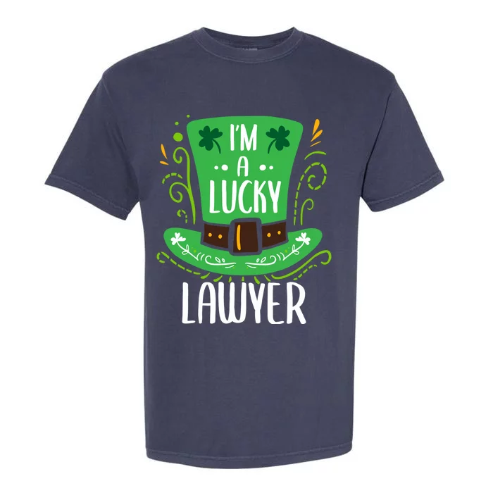 Lucky Lawyer St Patrick's Day Lawyers Gift Garment-Dyed Heavyweight T-Shirt