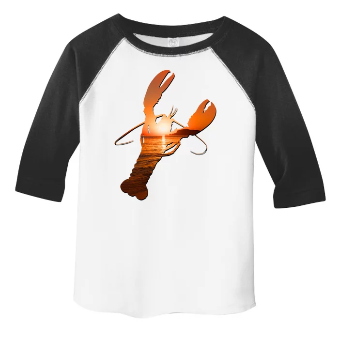 Lobster Lovers Silhouette Earth Day And Ocean Week Meaningful Gift Toddler Fine Jersey T-Shirt