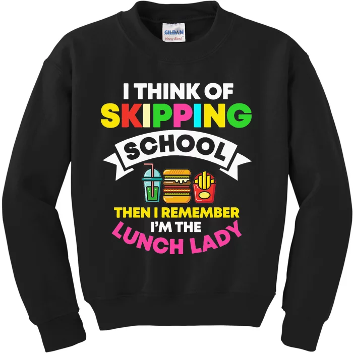 Lunch Lady School Cook Food Service Worker Cafeteria Crew Kids Sweatshirt