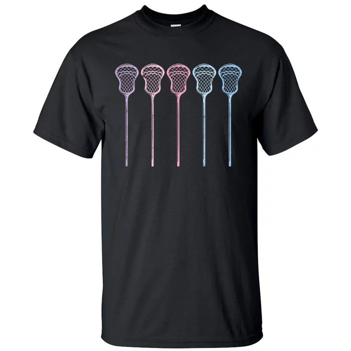 Lacrosse Lacrosse Sticks Woman Retro Tall T-Shirt