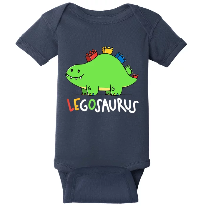 Legosaurus Legos Saurus Baby Bodysuit