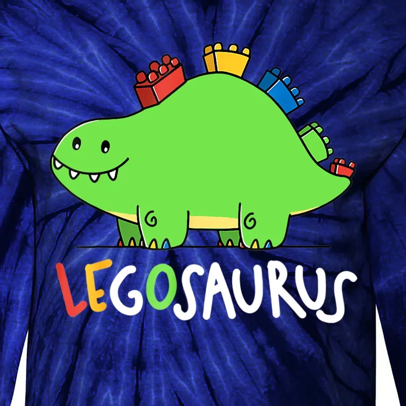 Legosaurus Legos Saurus Tie-Dye Long Sleeve Shirt