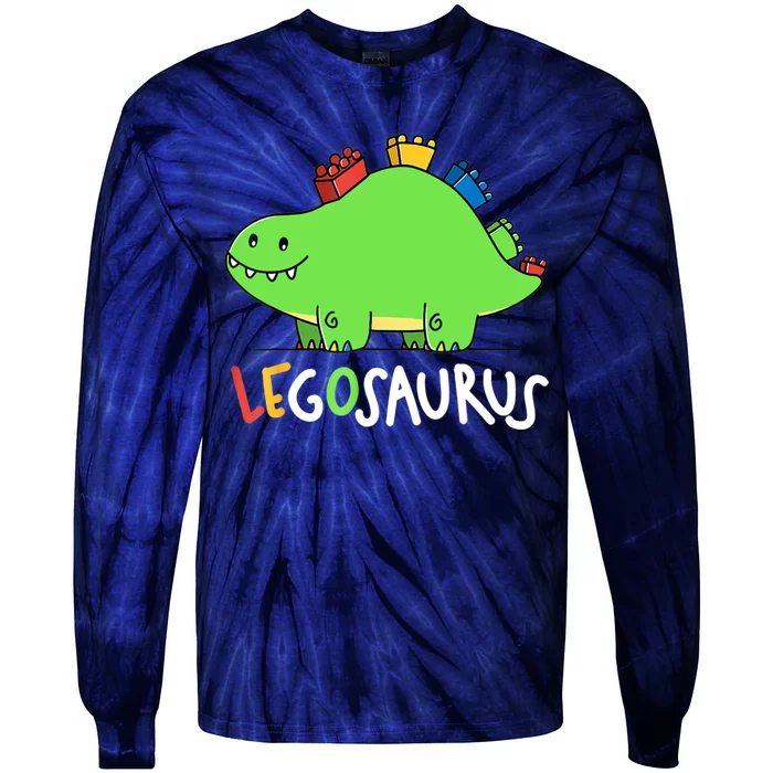 Legosaurus Legos Saurus Tie-Dye Long Sleeve Shirt