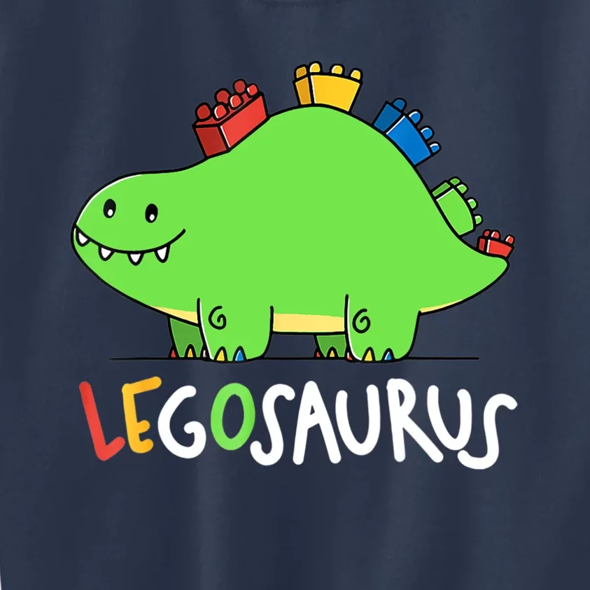 Legosaurus Legos Saurus Kids Sweatshirt