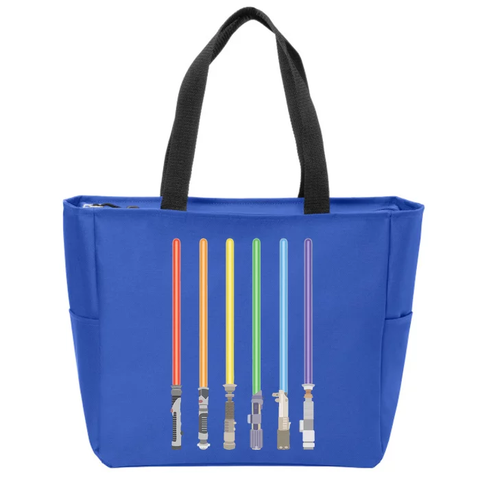 LGBT Light Sword LGBTQ Pride Flag Equality Zip Tote Bag