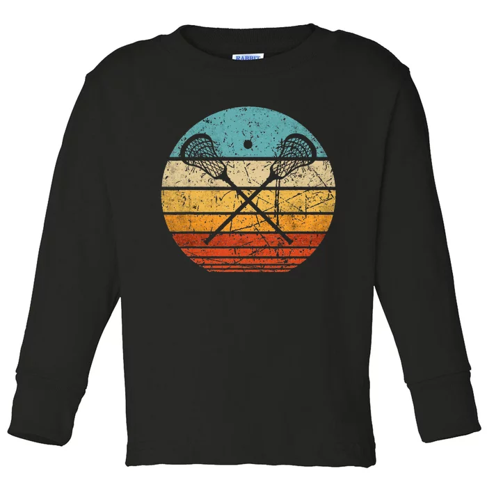 Lacrosse Lacrosse Stick Sun Toddler Long Sleeve Shirt