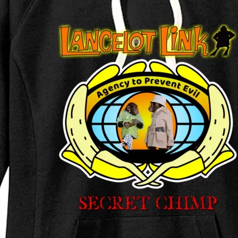 Lancelot Link Secret Chimp Women's Fleece Hoodie