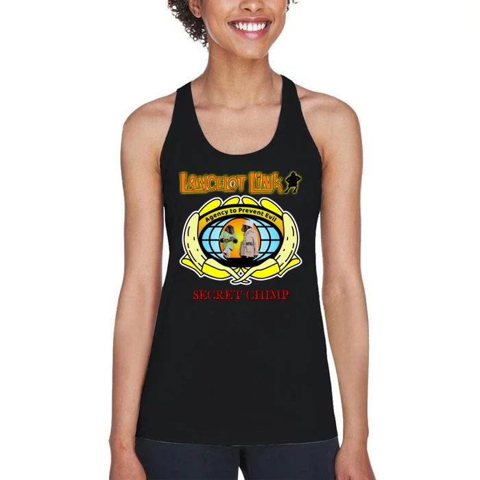 Lancelot Link Secret Chimp Women's Racerback Tank