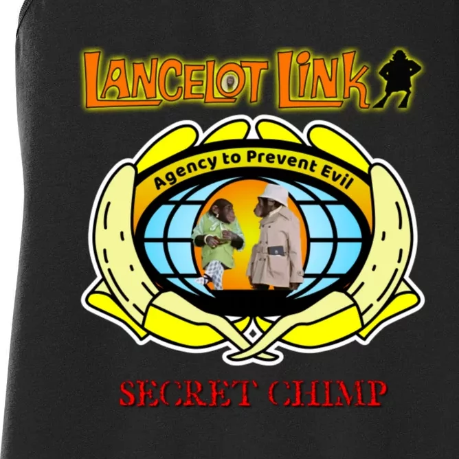 Lancelot Link Secret Chimp Women's Racerback Tank