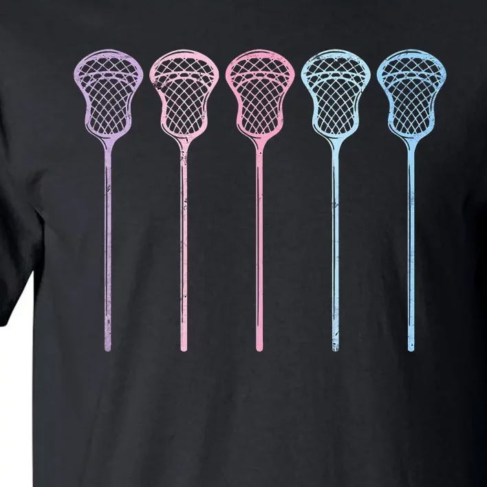 Lacrosse Lacrosse Sticks Woman Girl Retro Tall T-Shirt