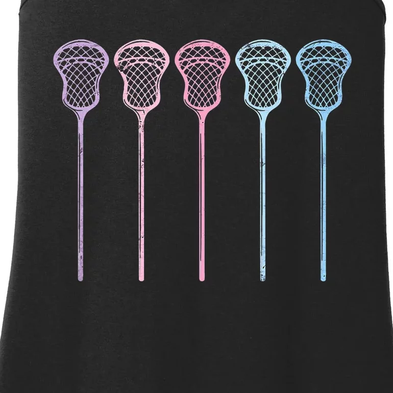 Lacrosse Lacrosse Sticks Woman Girl Retro Ladies Essential Tank