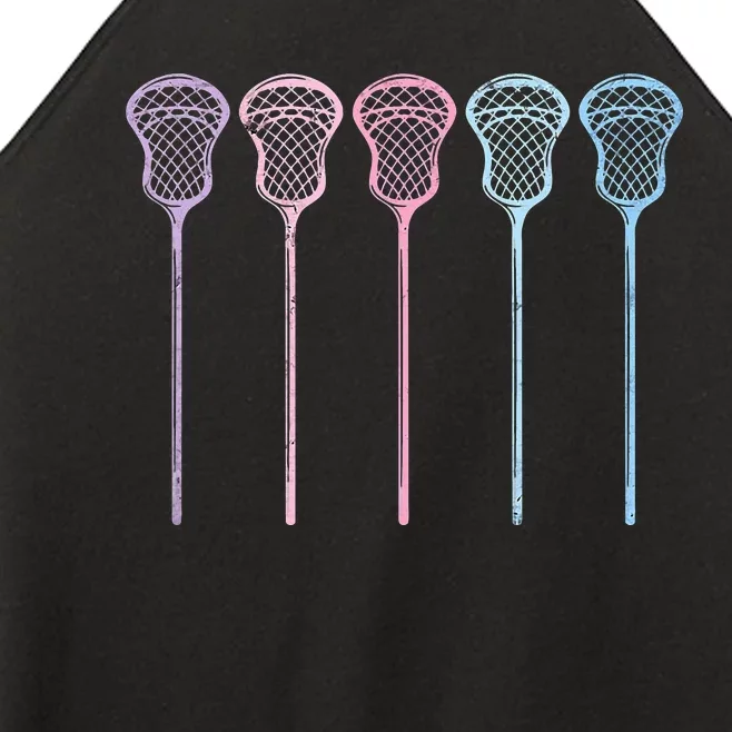 Lacrosse Lacrosse Sticks Woman Girl Retro Women’s Perfect Tri Rocker Tank