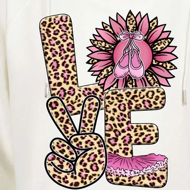 Love Leopard Sunflower Baby Girls Shoes Graphic Plus Size Womens Funnel Neck Pullover Hood