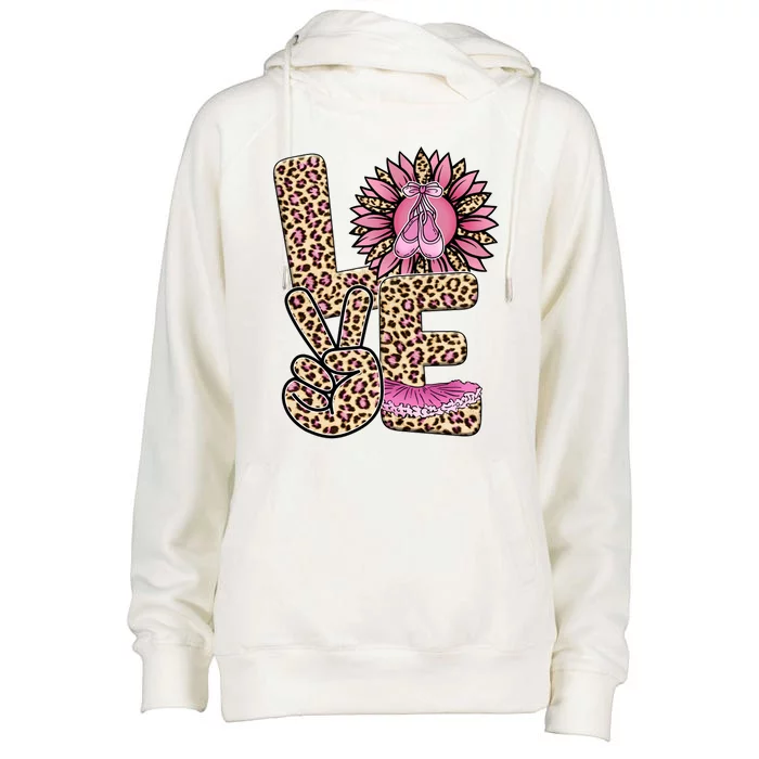 Love Leopard Sunflower Baby Girls Shoes Graphic Plus Size Womens Funnel Neck Pullover Hood