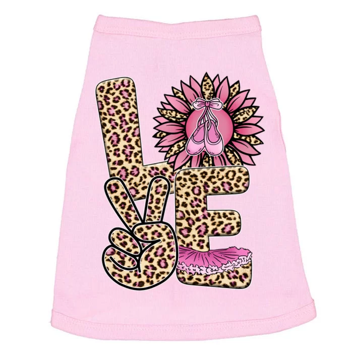 Love Leopard Sunflower Baby Girls Shoes Graphic Plus Size Doggie Tank