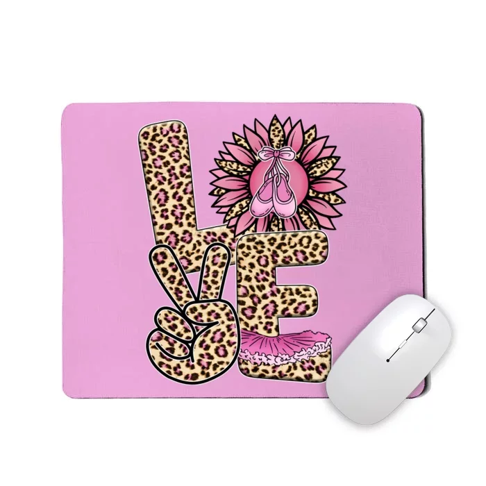 Love Leopard Sunflower Baby Girls Shoes Graphic Plus Size Mousepad