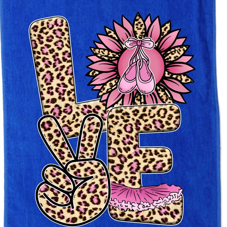 Love Leopard Sunflower Baby Girls Shoes Graphic Plus Size Platinum Collection Golf Towel