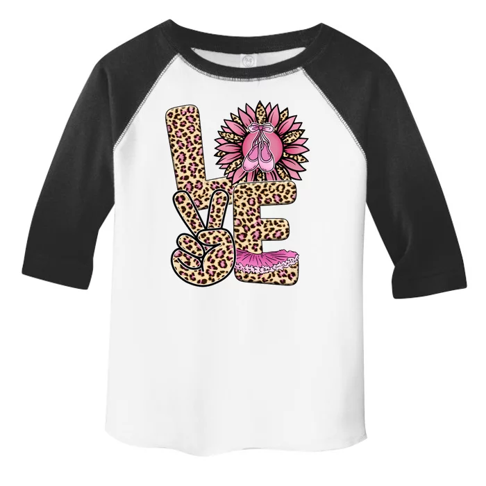 Love Leopard Sunflower Baby Girls Shoes Graphic Plus Size Toddler Fine Jersey T-Shirt