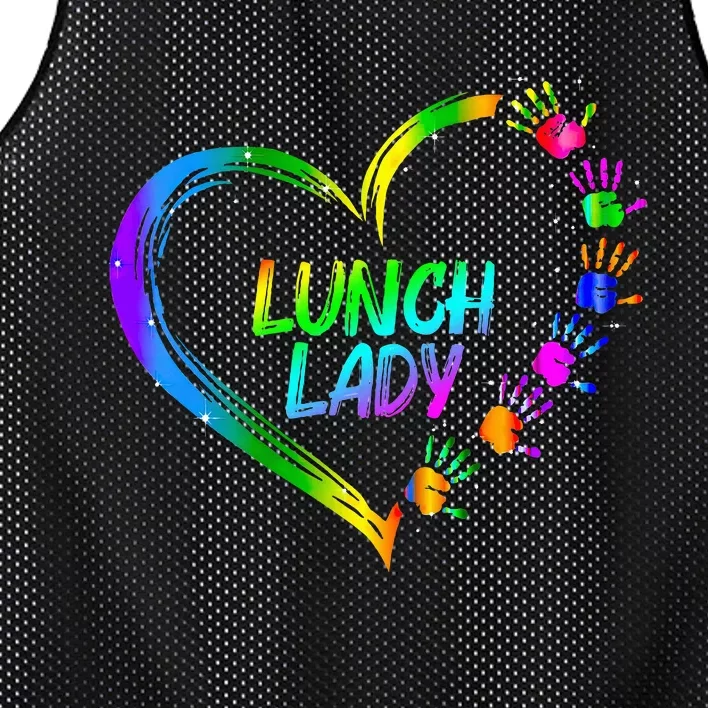 Lunch Lady School Cafeteria Life Funny Cute Valentines Day Mesh Reversible Basketball Jersey Tank