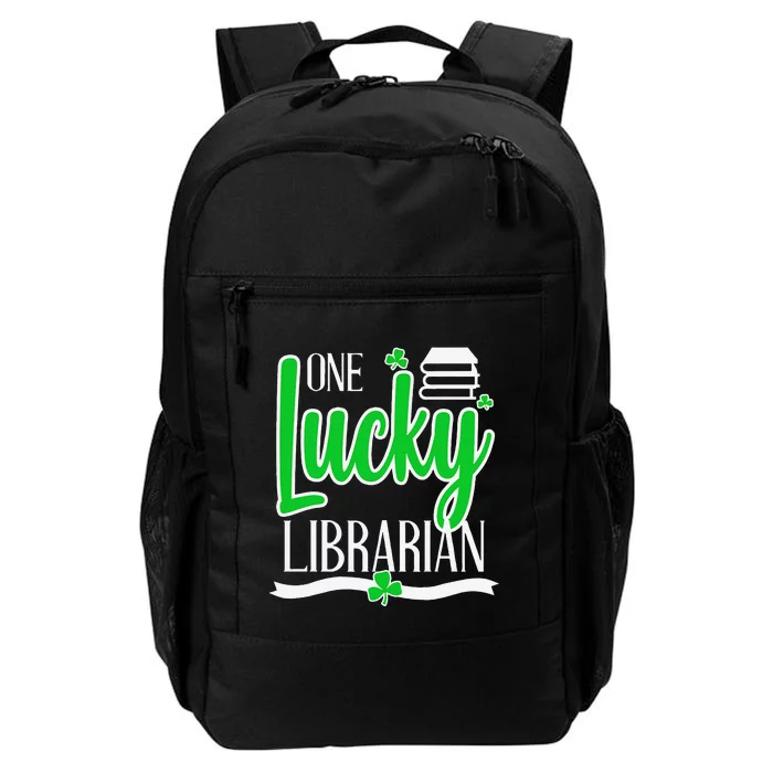 Lucky Librarian St Patricks Day Library Science Major Gift Daily Commute Backpack