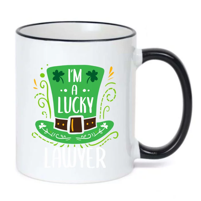 Lucky Lawyer St Patrick's Day Lawyers Gift Black Color Changing Mug