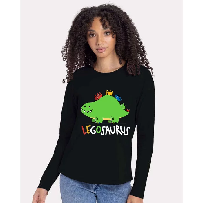 Legosaurus Legos Saurus Womens Cotton Relaxed Long Sleeve T-Shirt