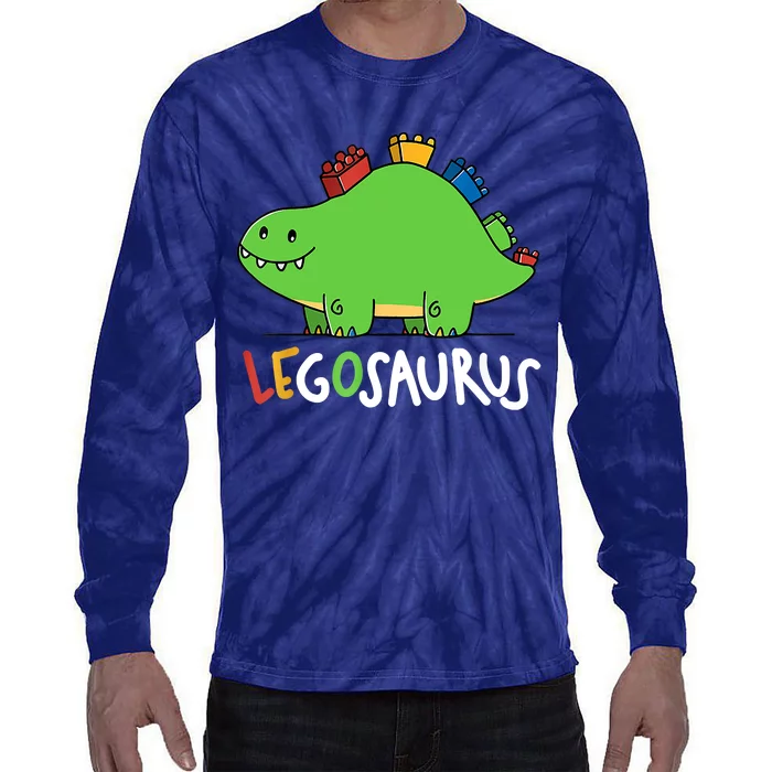 Legosaurus Legos Saurus Tie-Dye Long Sleeve Shirt