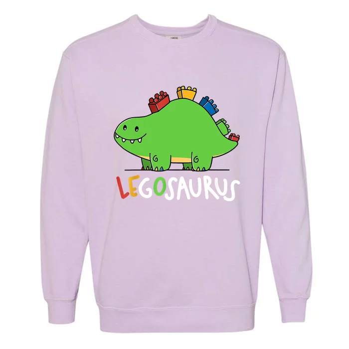 Legosaurus Legos Saurus Garment-Dyed Sweatshirt