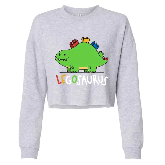 Legosaurus Legos Saurus Cropped Pullover Crew