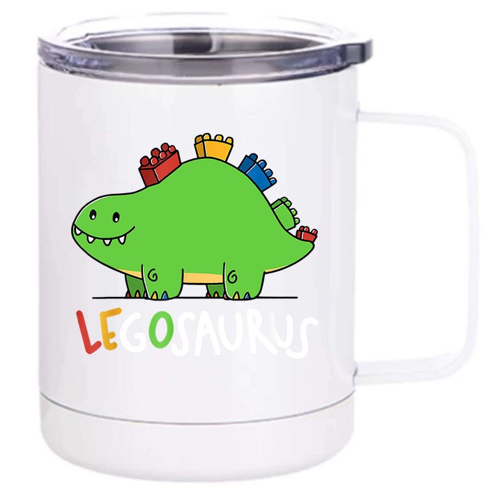 Legosaurus Legos Saurus Front & Back 12oz Stainless Steel Tumbler Cup