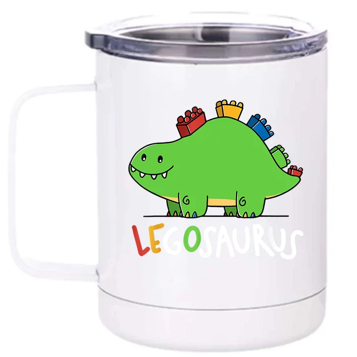 Legosaurus Legos Saurus Front & Back 12oz Stainless Steel Tumbler Cup