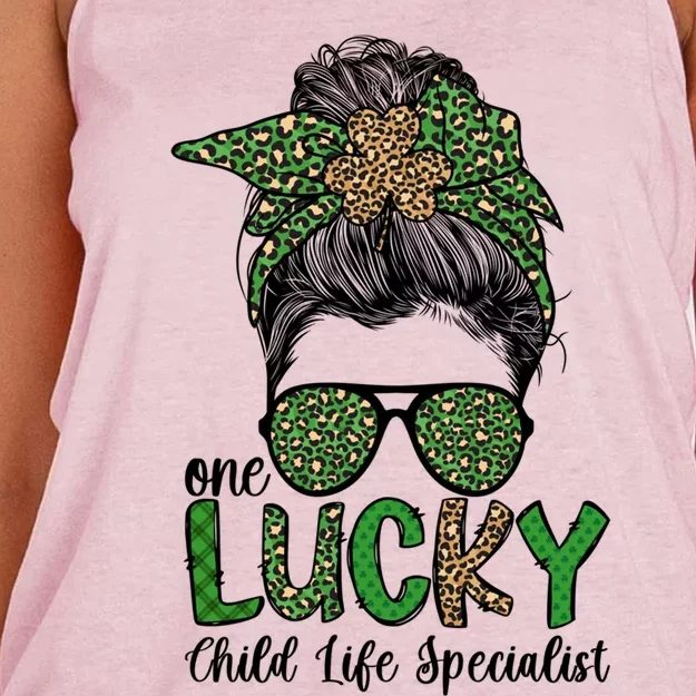 Lucky Life Specialist St Patrick's Day Gift Women's Knotted Racerback Tank