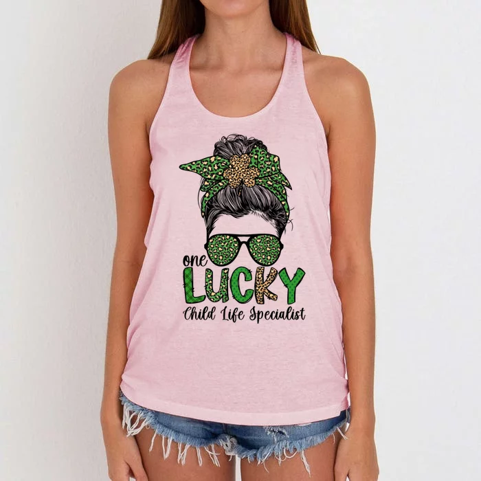 Lucky Life Specialist St Patrick's Day Gift Women's Knotted Racerback Tank