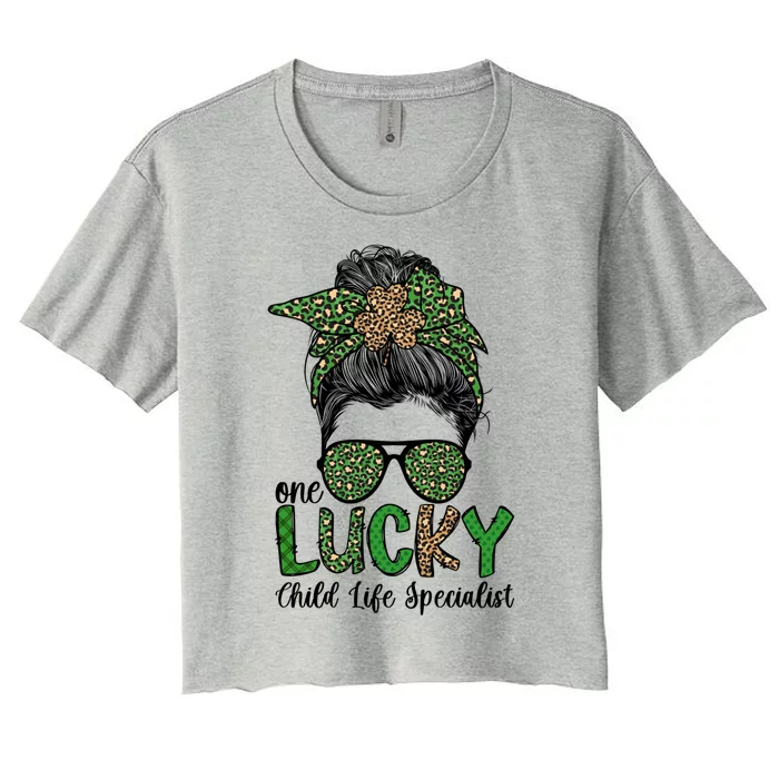 Lucky Life Specialist St Patrick's Day Gift Women's Crop Top Tee