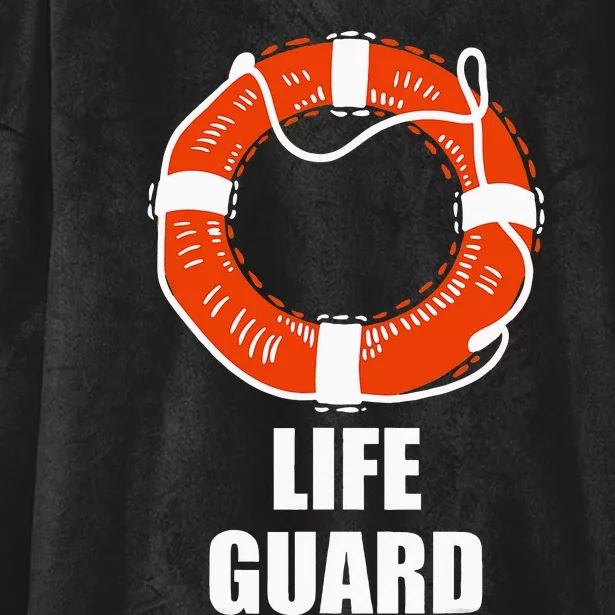 Lifebuoy Lifeguard Swimming Float Hooded Wearable Blanket