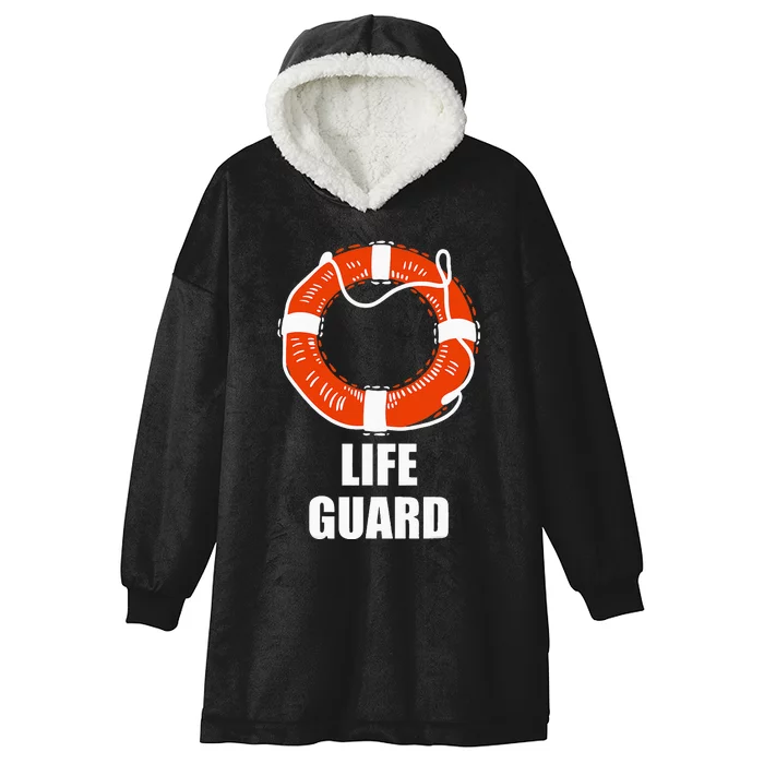 Lifebuoy Lifeguard Swimming Float Hooded Wearable Blanket