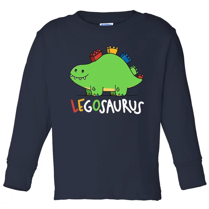 Legosaurus Legos Saurus Toddler Long Sleeve Shirt