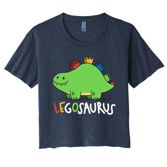 Legosaurus Legos Saurus Women's Crop Top Tee