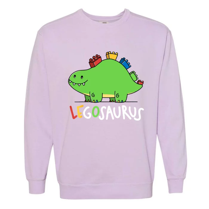 Legosaurus Legos Saurus Garment-Dyed Sweatshirt