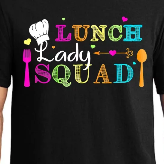 Lunch Lady Squad Cafeteria Worker Teacher Appreciation Pajama Set