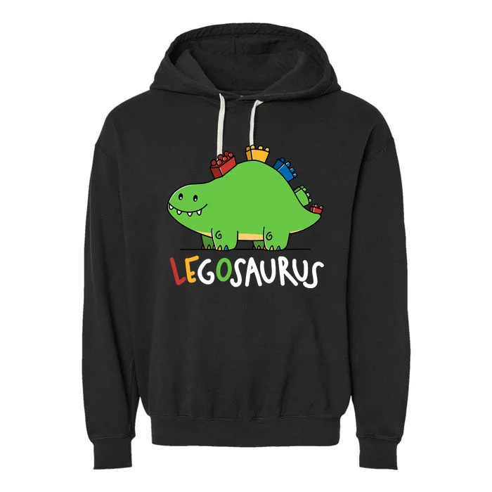 Legosaurus Legos Saurus Garment-Dyed Fleece Hoodie