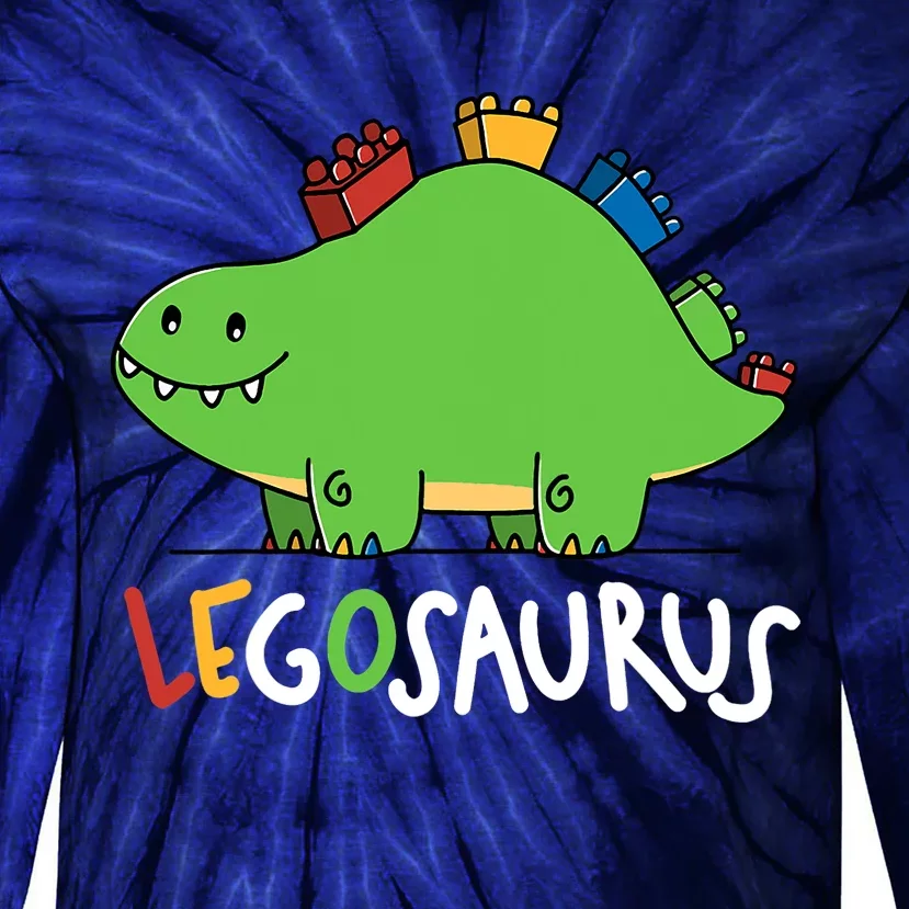 Legosaurus Legos Saurus Tie-Dye Long Sleeve Shirt