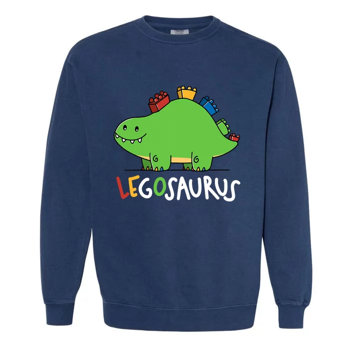 Legosaurus Legos Saurus Garment-Dyed Sweatshirt