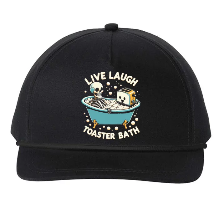 Live Laugh Toaster Bath Snapback Five-Panel Rope Hat