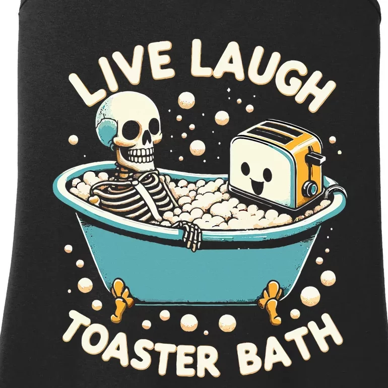 Live Laugh Toaster Bath Ladies Essential Tank