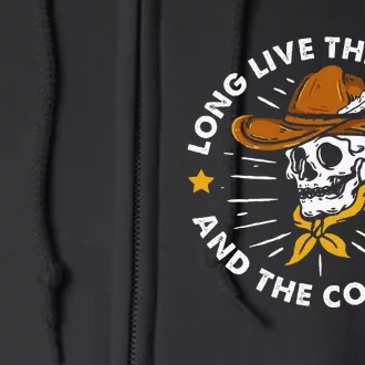 Long Live The Hippies And The Cowboys Full Zip Hoodie