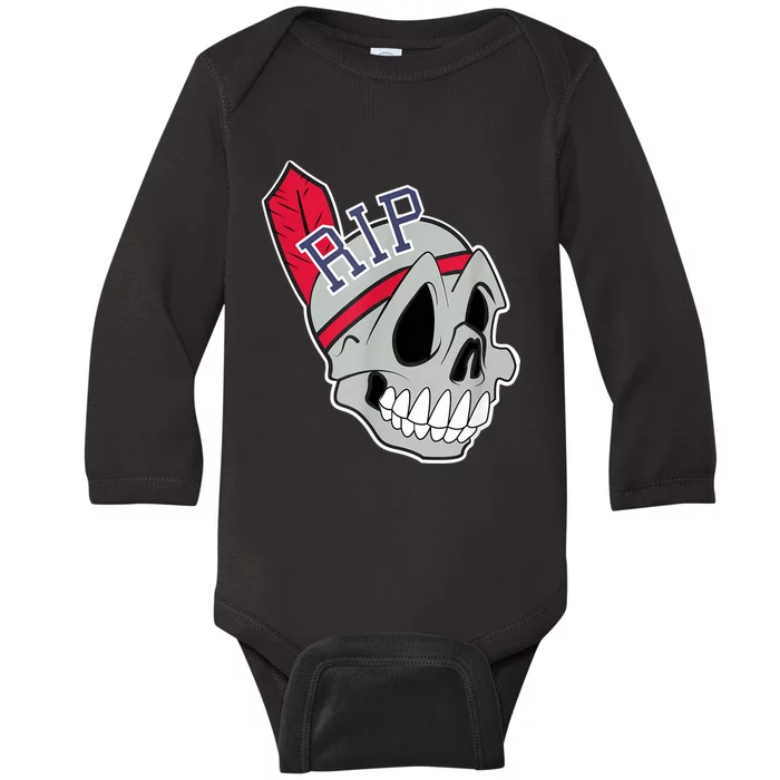 Long Live The Chief Cleveland Baseball Baby Long Sleeve Bodysuit