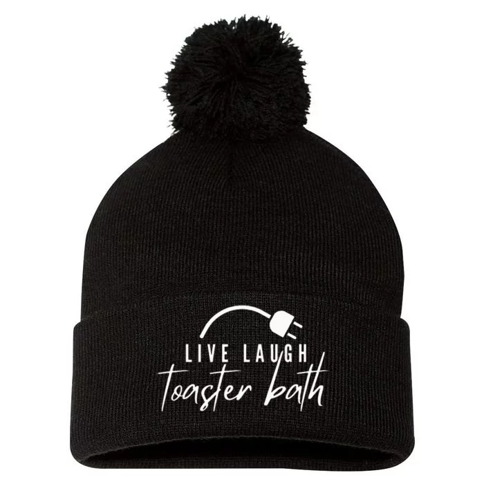 live laugh toaster bath Pom Pom 12in Knit Beanie